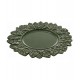 Sousplat 35cm de Plástico Patinado Garden Leaf Premium Verde - Lyor
